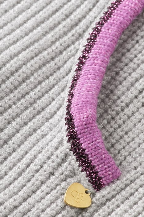 WIDE LEG KNITTED SWEATPANTS GREY MELANGE 8