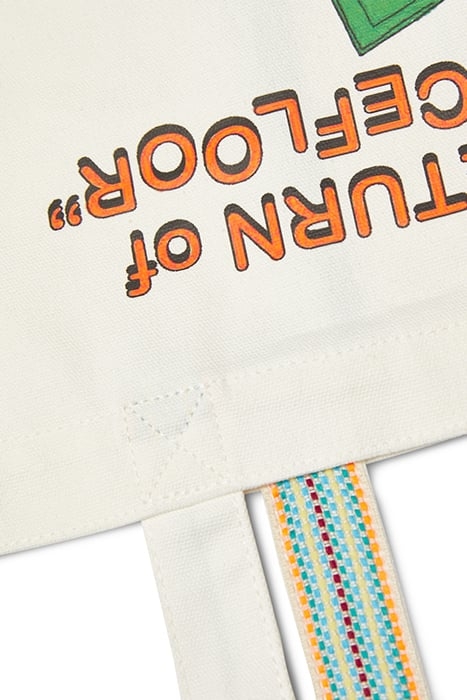 CANVAS ARTWORK TOTE WHITE 6