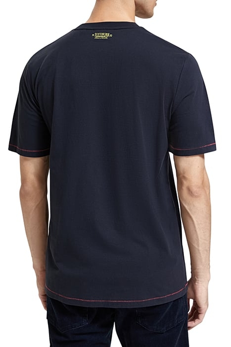 REGULAR FIT WOVEN POCKET T-SHIRT IN ORGANIC COTTON NIGHT 2
