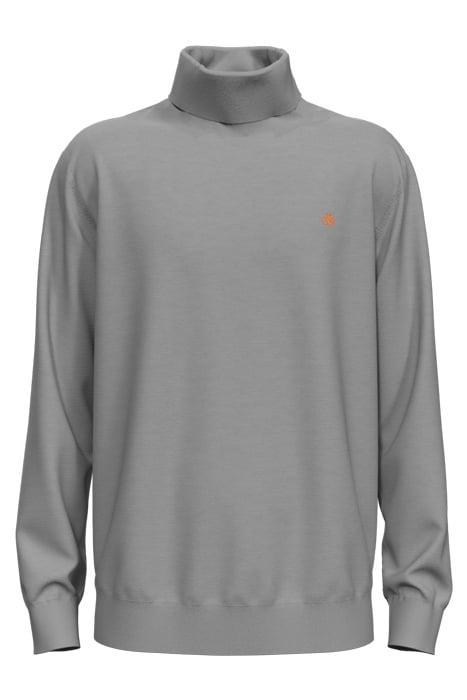 REGULAR FIT ESSENTIALS TURTLE IN ECO VERO LIGHT GREY MELANGE 1