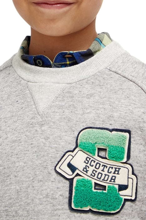 RELAXED-FIT ARTWORK SWEATSHIRT GREY MELANGE 6