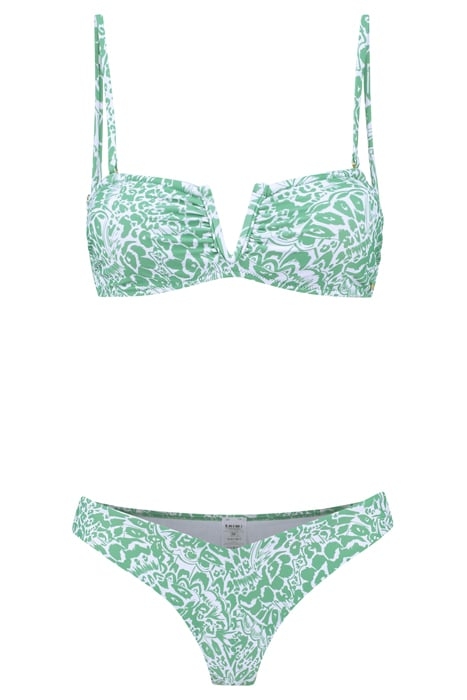 ZIA BIKINI SET BUTTERFLY ANIMAL KELLY GREEN 4