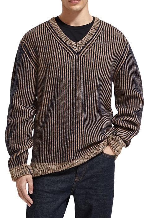 REGULAR FIT WOOL-BLEND PULLOVER NIGHT 1