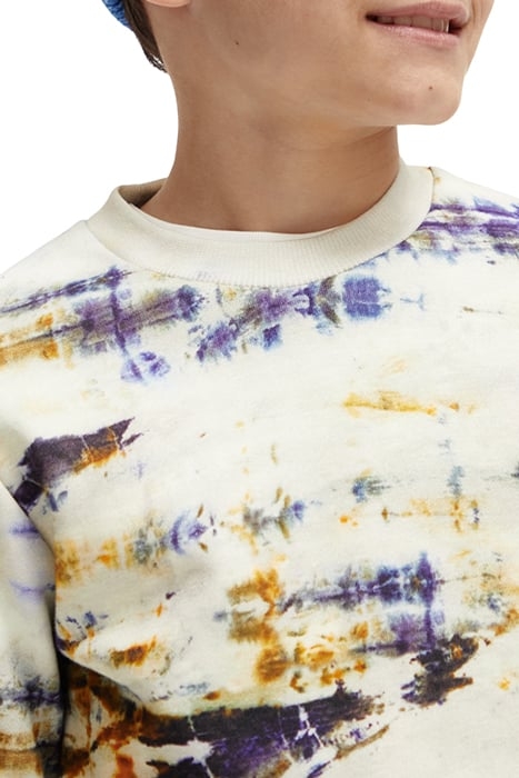 ALL-OVER PRINTED SWEATSHIRT CONTAINS ORGANIC COTTON OFF WHIT 6