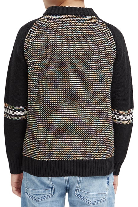 COLOURFUL STRUCTURED PULLOVER IN ORGANIC COTTON MULTICOLOUR 2