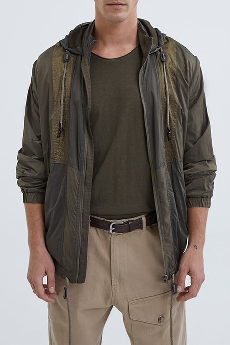 KHAKI NYLON JACKET 1