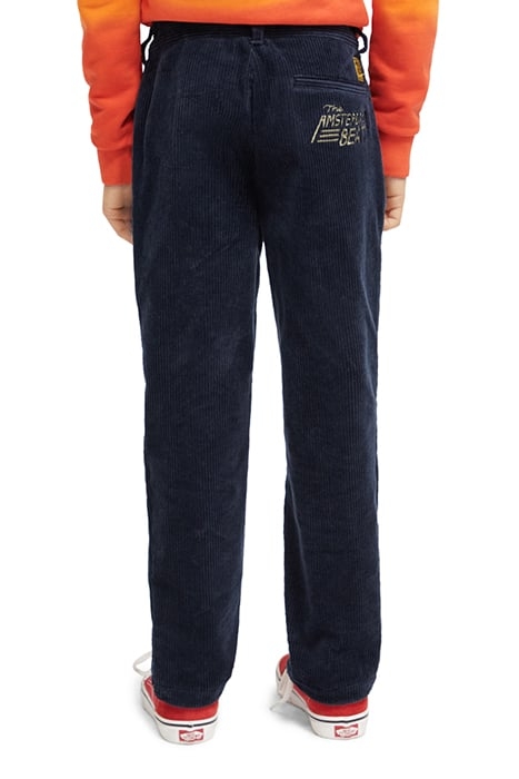 LOOSE TAPERED FIT CORDUROY PANTS IN ORGANIC COTTON NIGHT 2