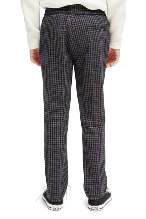 RELAXED SLIM-FIT KNITTED PANTS NIGHT CHECK 2