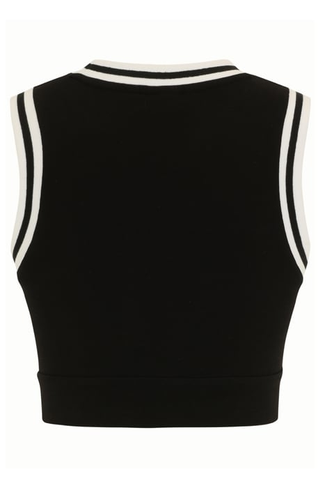 LEKKI GRAPHIC BRA TOP BLACK 5