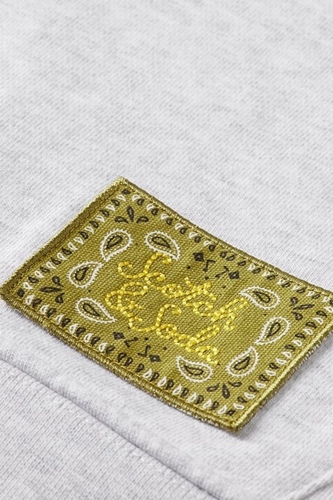 RELAXED FIT ARTWORK HOODIE IN ORGANIC COTTON GREY MELANGE 8