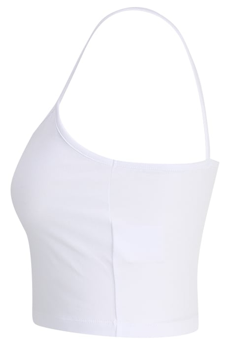 LONI CROPPED SPAGHETTI TOP BRIGHT WHITE 7