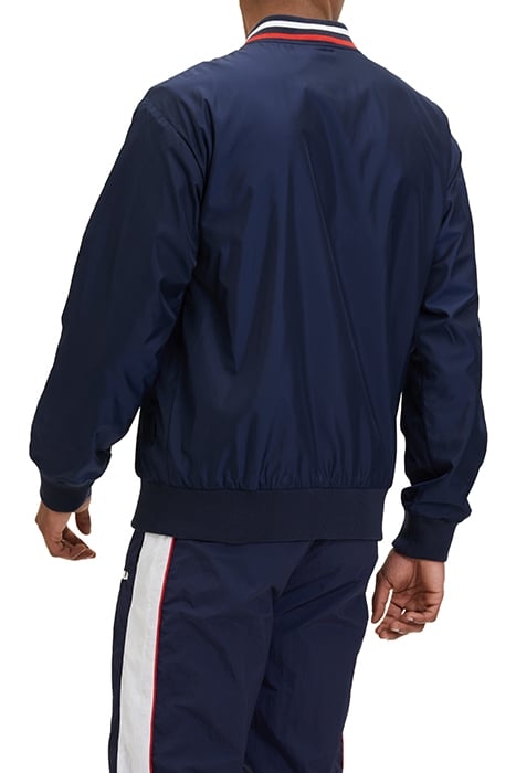 LOGRONO LOGO BOMBER JACKET BLACK IRIS 2