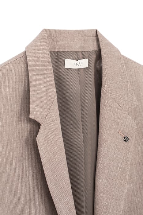 BEIGE SEMI-PLAIN SUIT JACKET 2