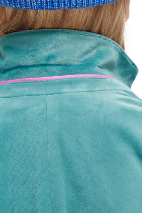 VELVET BLAZER DEEP TURQUOISE 7