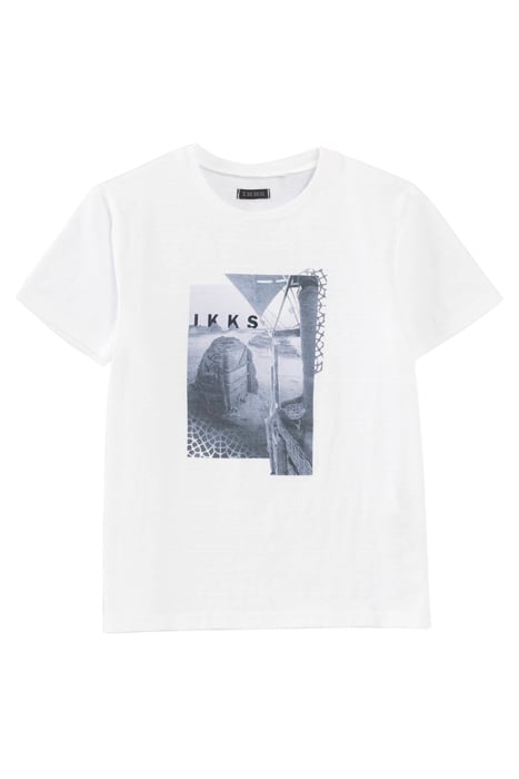 BOY'S WHITE VISUAL DESERT T-SHIRT 1