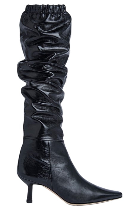 GWEN BLACK CREASED LEATHER 1
