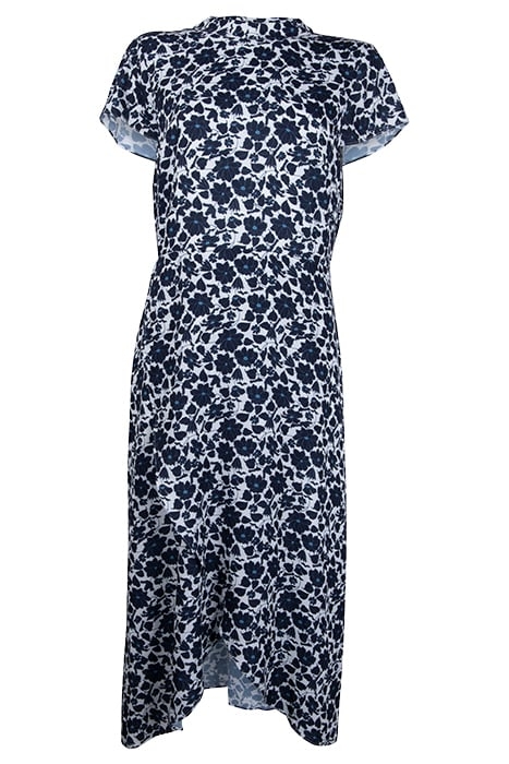 LIVIA-PRINTED DRESS WHITE/NAVY 1