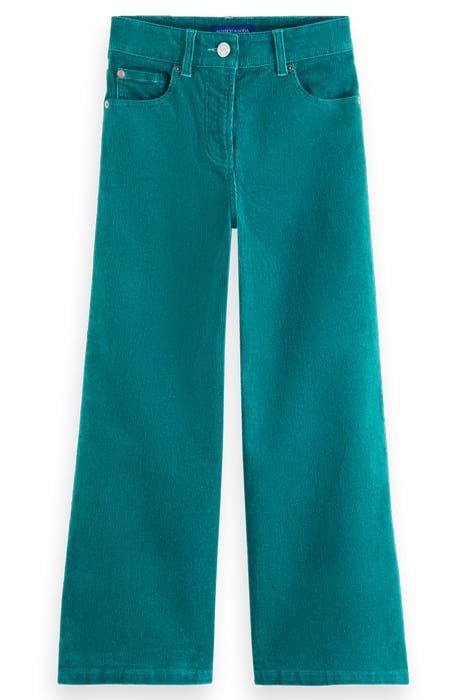THE WAVE HIGH RISE SUPER WIDE JEANS IN CORDUROY JADE 4