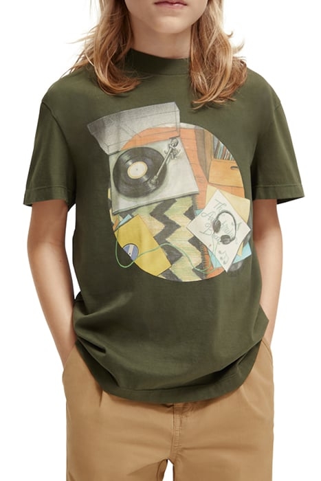 COTTON IN CONVERSION SKATE-FIT ARTWORK T-SHIRT KHAKI 1