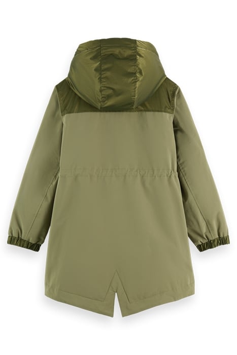 WATER REPELLENT PARKA WITH REPREVE FILLING MILITARY 2