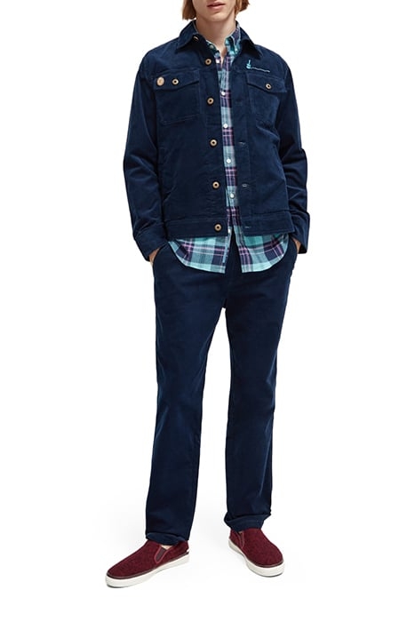 FINE CORDUROY TRUCKER JACKET STEEL 3