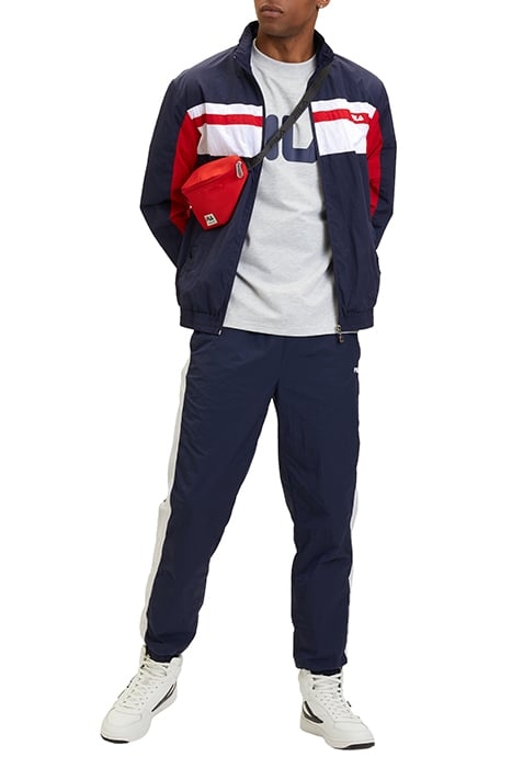 LUOYANG TRACK JACKET BLACK IRIS-BRIGHT WHITE-TRUE RED 3