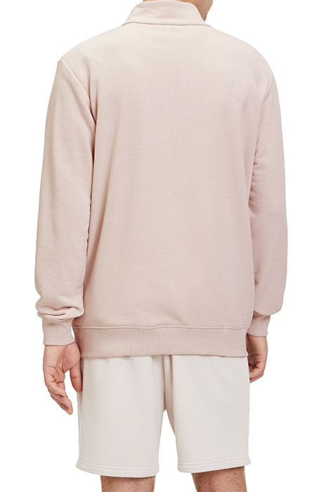 LISBON GRAPHIC HALF-ZIP SWEATER OATMEAL MELANGE 2