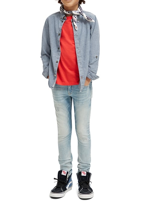 TEXTURED SMART INDIGO SHIRT INDIGO 3