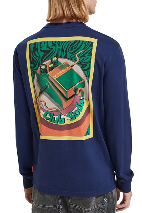 REGULAR FIT ARTWORK LONG SLEEVE T-SHIRT IN ORGANIC COTTON DE 2