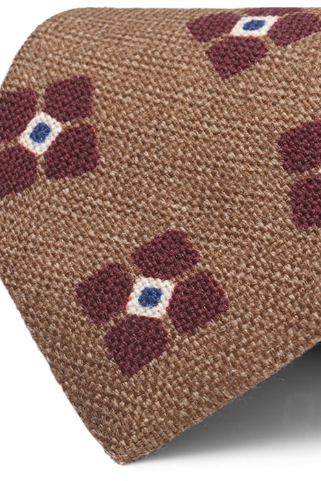 BROWN FLOWERS TIE 2