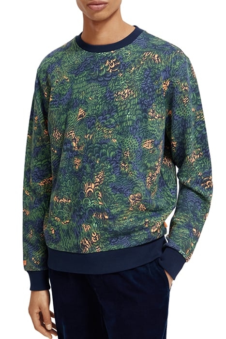 BIG AOP SWEATSHIRT NIGHT ORANGE CAMO 1