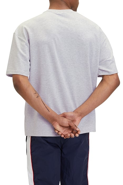 LOWELL OVERSIZED LOGO TEE LIGHT GREY MELANGE 2