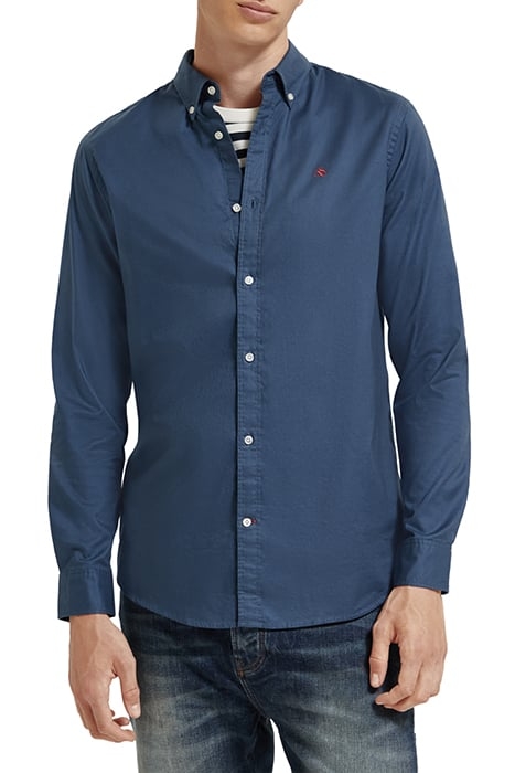 ESSENTIAL SOLID OXFORD SHIRT STORM BLUE 1