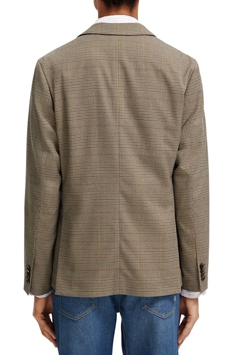 CLASSIC YARN-DYED CHECK BLAZER TAUPE CHECK 2