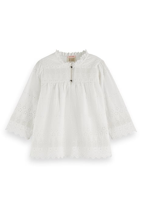 BRODERIE ANGLAISE TOP OFF WHITE 4