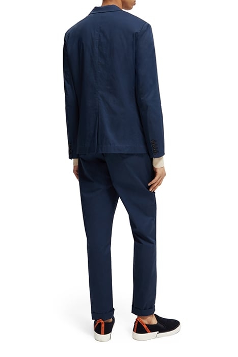 DOUBLE-BREASTED STRETCH POPLIN BLAZER STEEL 3