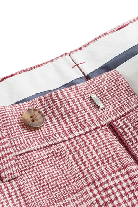 TROUSERS-RED-CHECK RED 3