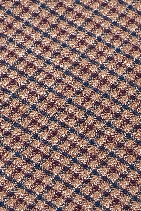 MINIMAL GRINDLE YARN CHECK BERRY WINE CHECK 8