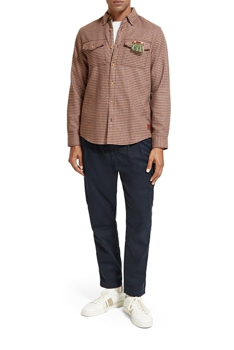 MINIMAL GRINDLE YARN CHECK BERRY WINE CHECK 5