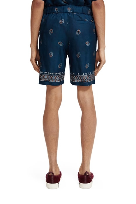 SEASONAL - RELAXED FIT BERMUDA SHORTS NIGHT SPACED PAISLEY 2