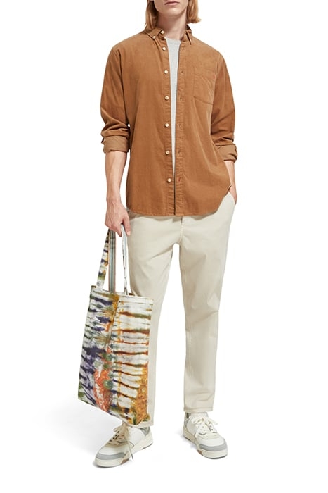 DRIFT GARMENT-DYED STRETCH TWILL CHINO OFF WHITE 3