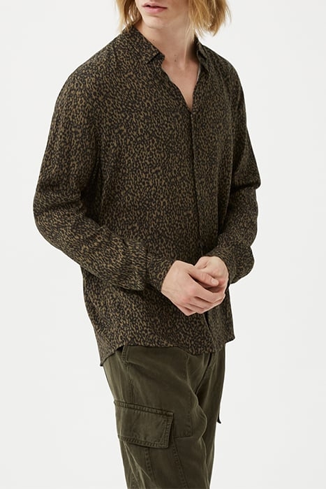 LIGHT KHAKI CAMOFLOWER PRINT REGULAR SHIRT 3