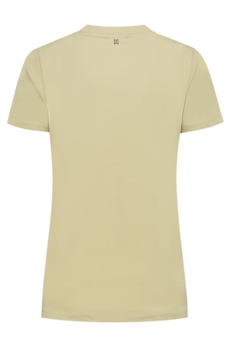 FLOWERS LOGO T-SHIRT KHAKI 2