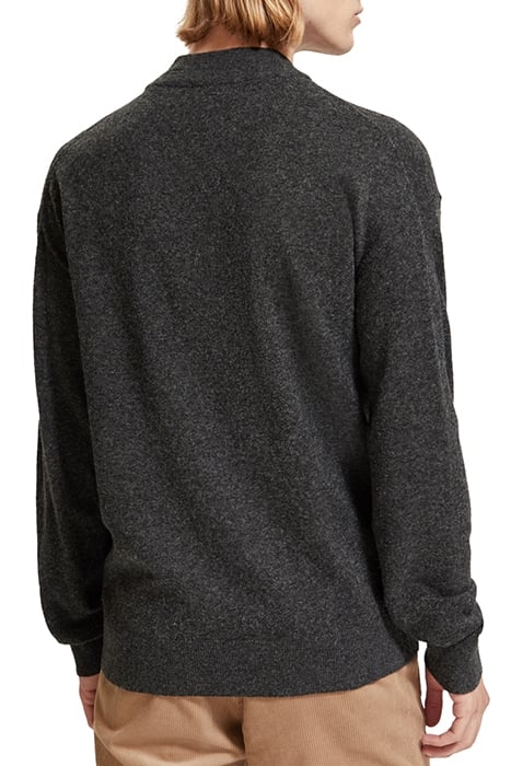 DROPPED SHOULDER BASIC MOCK IN RECYCLED POLYESTER BLEND MOON 2