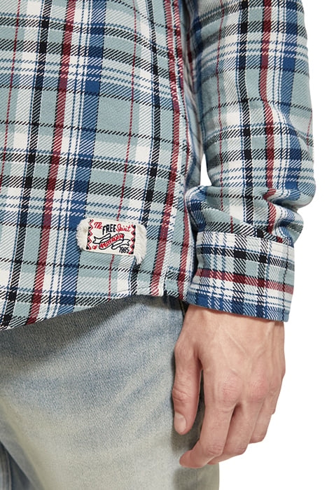 ARCHIVE FLANNEL CHECK BLUE RED CHECK 7