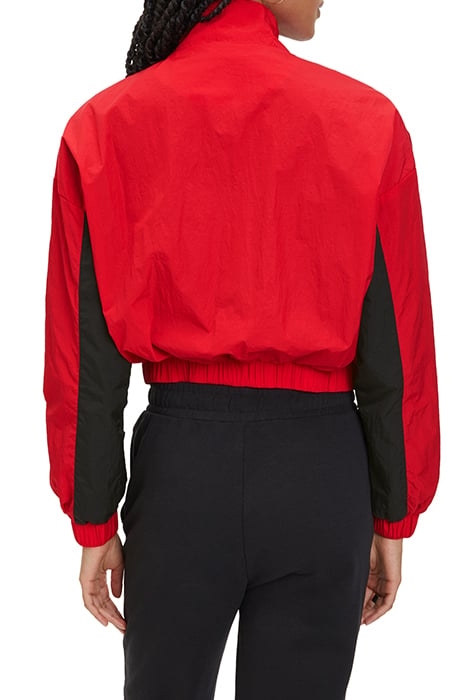 LUBU CROPPED TRACK JACKET TRUE RED-BLACK 2