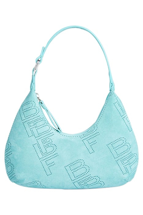 BABY AMBER AQUA PERFORATED SUEDE LEATHER 1