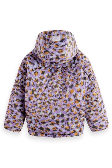 ALL-OVER PRINTED JACKET WITH REPREVE® FILLING FLORAL LEOPARD 5
