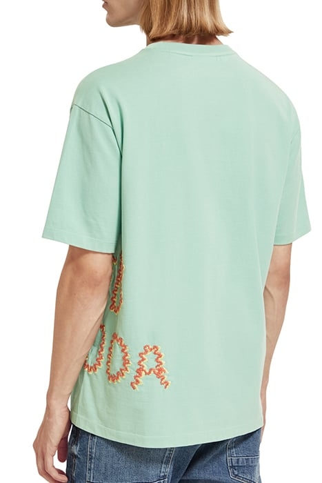 RELAXED FIT CLUB SODA ARTWORK T-SHIRT IN ORGANIC COTTON ABSI 2