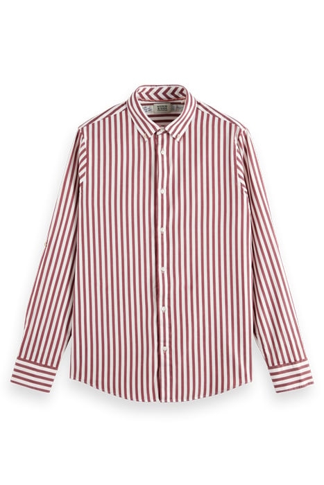 REGULAR FIT STRIPED SHIRT JAM WHITE STRIPE 4